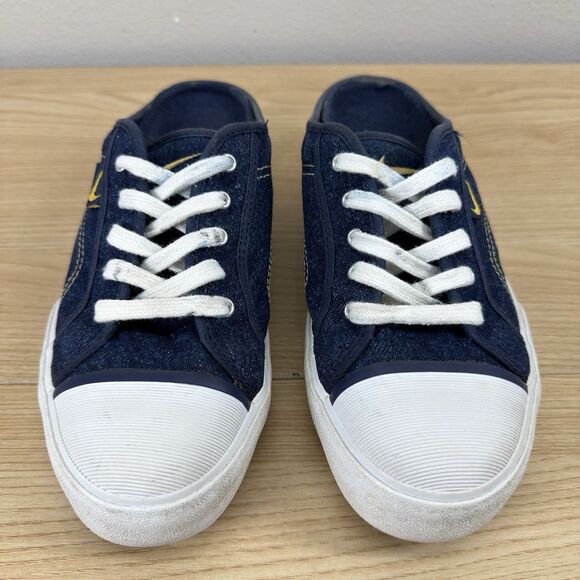 Y2k Nike Hermosa Slip On Denim Mule Shoe Women Size 8 Platform Punk Hip-Hop Vtg - Picture 6 of 15